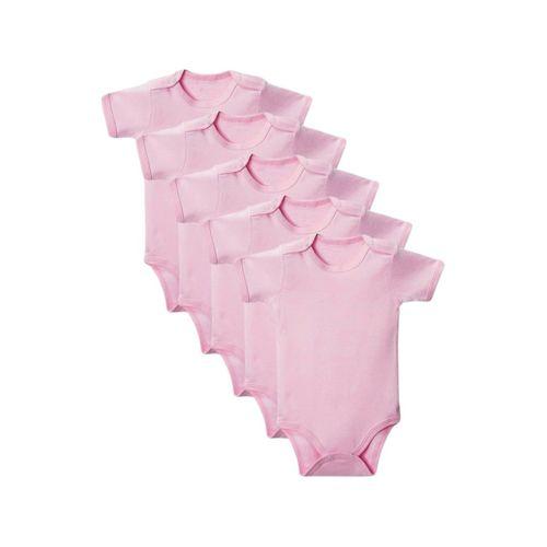 Pembe Yarım Kol Body Zıbın 7-12 YAŞ Çocuklar İçin (5 ADET) Alttan Çıtçıtlı Özel Gereksinimli