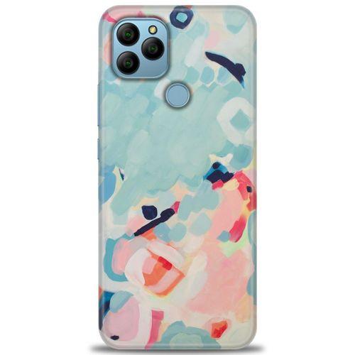 General Mobile GM 21 Kılıf HD Baskılı Kılıf - Mavi + Tam Ekran Koruyucu