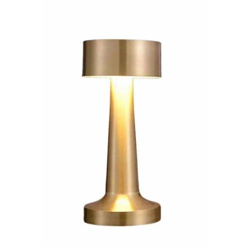 Altın Rengi Masa Ve Gece Lambası Dokunmatik Şarjlı Masa Lambası