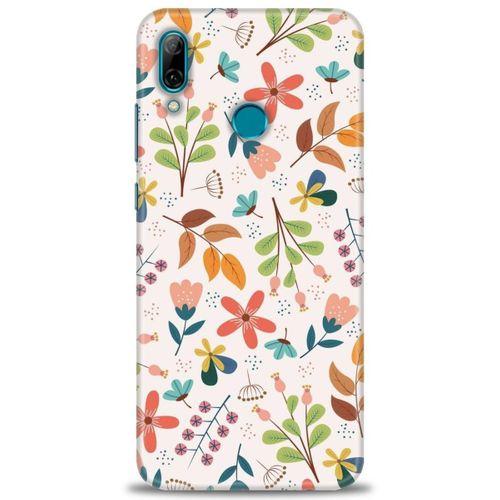 Huawei P Smart 2019 Kılıf HD Baskılı Kılıf - Renkli Dallar + Tam Ekran Koruyucu