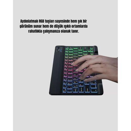 Aydınlatmalı Türkçe Q Rgb Kl.ye Sessiz Ve Dayanıklı Tuş Takımı