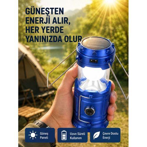 Şarj Edilebilir Güneş Enerjili Kızaklı Kamp Feneri – Usb Çıkışlı, Katlanabilir, Dayanıklı Ve Çok Fonksiyonlu