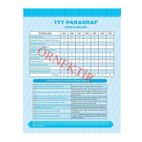 2026 YKS-TYT Türkçenin Kara Kutusu PARAGRAF 1 KONU KONU ÖSYM Çıkmış Soru Bankası Konu Özetli Çözümlü