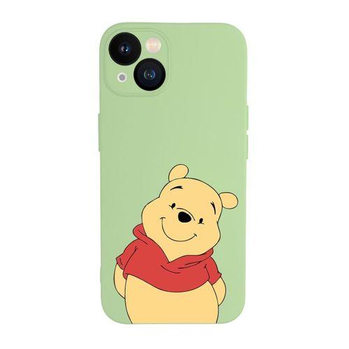 iPhone 13 Uyumlu Pooh Desenli Kamera Lens Korumalı Darbe Emici Silikonlu Lansman Kılıf