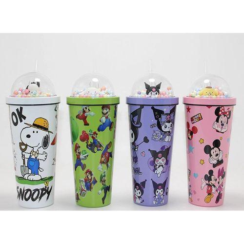 Sevimli Anime Karakterli Pipetli Termos & Suluk