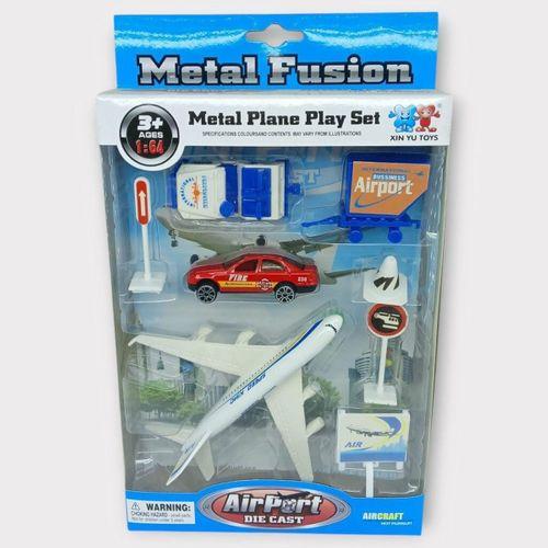 Havaalanı Seti Metal Arabalı - 89730 - Arabalı Set