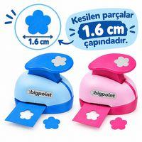 Bigpoint Şekilli Delgeç 1.6cm Çiçek