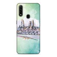 Oppo A31 Uyumlu Kılıf Azarbaijan (2) Kabı Baki Silüet