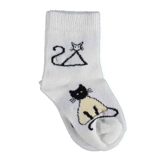 Bibaby Bibaby Biorganic New Cats Yaş Soket Çorap 68424 Ekru