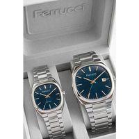 Ferrucci Çift Sevgili Saati Çelik Kordon 3 Atm Suya Dayanıklı Kol Saati VS.BLKT.0833