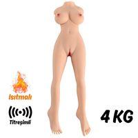 Elsa - İskeletli Yarım Realistik Manken Anal Vajina Çift Girişli Isıtmalı Titreşimli Mastürbatör 4 KG