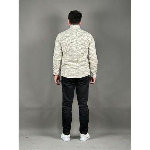 Uzun Kol Yarı Fermuarlı Erkek Sweat - 7835 - Beyaz