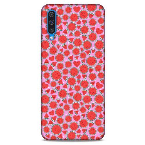Samsung Galaxy A50 Uyumlu Kılıf Pembe Delisi (30) Silicone Case Karpuz