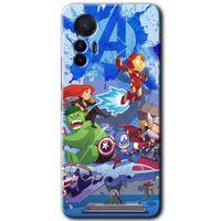 Xiaomi Mi 12 Lite HD Baskılı Kılıf + 9D Tam Ekran Koruyucu - Avengers Cartoon