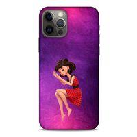 Apple iPhone 12 Pro Kılıf Depresyon (40) Fit Silikon Kılıf Kahverengi Beyaz