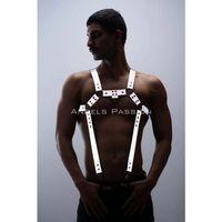 Reflektörlü (karanlıkta Parlayan) Erkek Göğüs Harness, Reflektörlü Pantolon Askısı, Clubwear - Brfm23