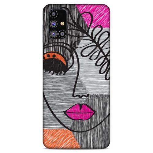 Lopard Samsung Galaxy M31s Uyumlu Kılıf Manipülasyon ☻ (2) Kabı Desenli