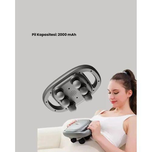 Şarjlı 6 Başlıklı Masaj Tabancası 2000 Mah Sessiz Güçlü Motor