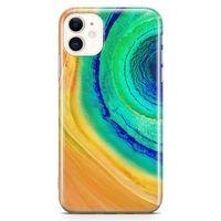Apple iPhone 11 Kılıf Yeşil Göl Arka Kapak Koruma Desenli Full Koruyucu