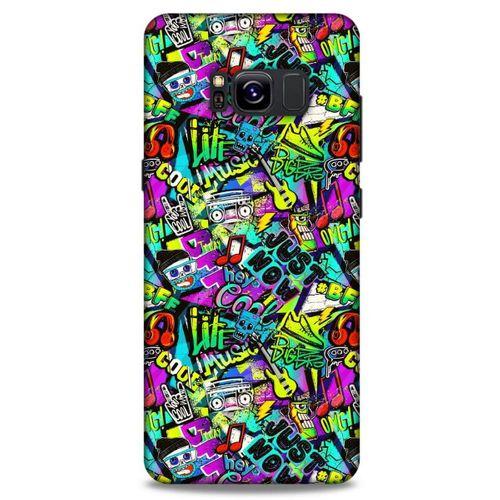 Graffitix (9) Desenli Silikon Kapak Samsung Galaxy S8 Kılıf