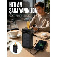 Kamp Ve Outdoor Kullanıma Uygun Güneş Panelli Powerbank Yeni Nesil