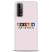 Huawei P Smart 2021 Kılıf HD Baskılı Kılıf - Renkli Friends + Tam Ekran Koruyucu