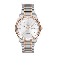 Hislon CL113T-03SR Japon Analog Çelik Rose/Gri 42 mm Safir Cam Erkek Kol Saati