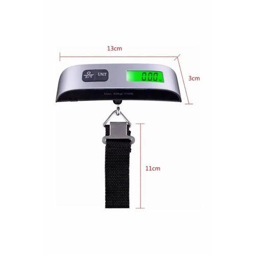 Dijital Işıklı Elektronik Askılı El Bagaj Tartısı Bavul Kantarı Seyahat Çantası 50kg