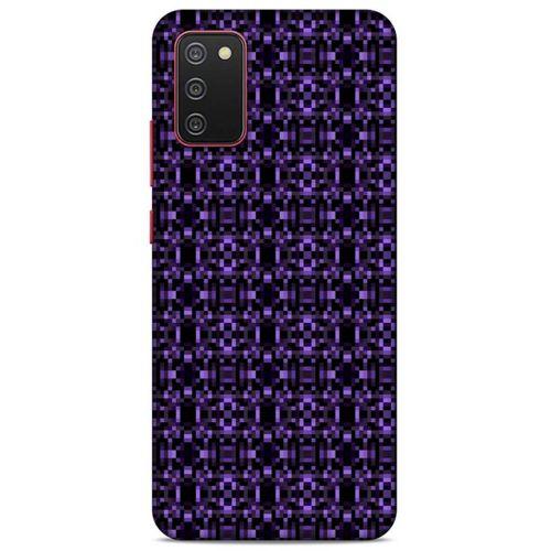 Lopard Samsung Galaxy A02S Uyumlu Kılıf PiXel (22) Tam Koruma Kılıfı Mor
