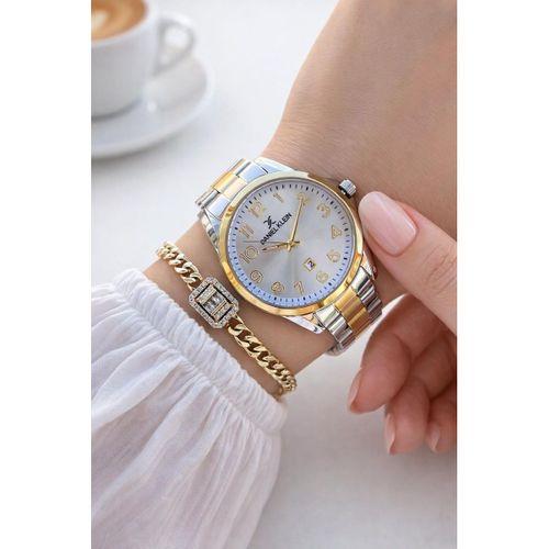 Daniel Klein Çelik Kordon 30 Mt Suya Dayanıklı Özel Tasarım Kadın Kol Saati + Bileklik VS.BLKT.0860