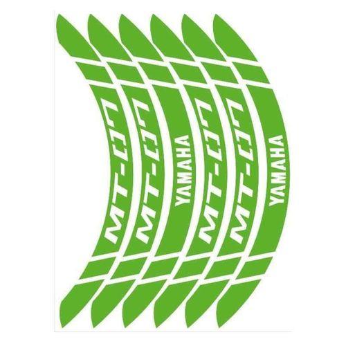 YAMAHA Yamaha Florasan Yeşil Geniş Mt-07 Uyumlu 1 Set Jant Şeridi