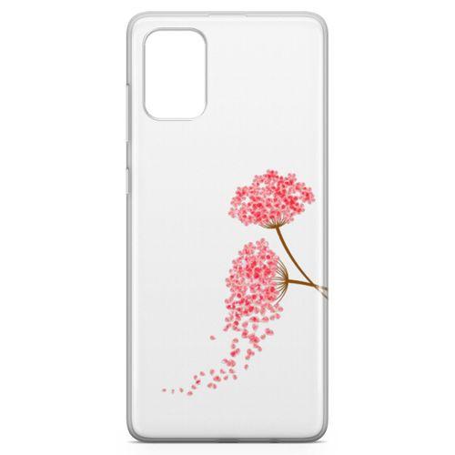 Samsung Galaxy A71 Kılıf Hüzünlü Ortanca Arka Kapak Koruma Desenli Full Koruyucu
