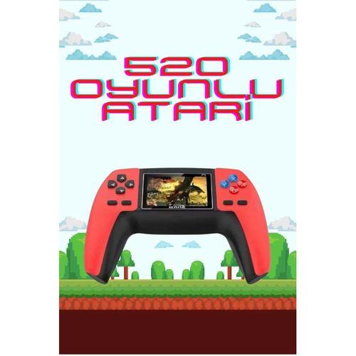 520 Retro Oyunlu El Konsolu Atari Oyun Konsolu Taşınabilir