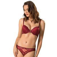 Le Jardin 5040-B Destekli-Balenli Slikonlu Taşlı Sütyen Takımı