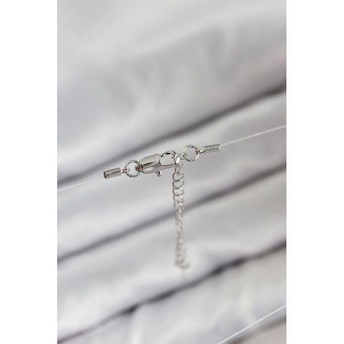 Misineli Topcuk Model Gümüş Renk Hayalet Kolye