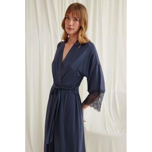 Dantelli Ve Kuşaklı Sabahlık