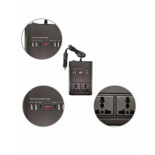 Oto Çakmaklık İnvertörü Çok Amaçlı 150w Elektrik Dönüştürücü