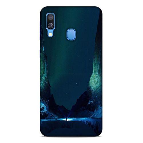 Lopard Samsung Galaxy A40 Uyumlu Kılıf Gece'S (13) Silikon Kap Yeşil