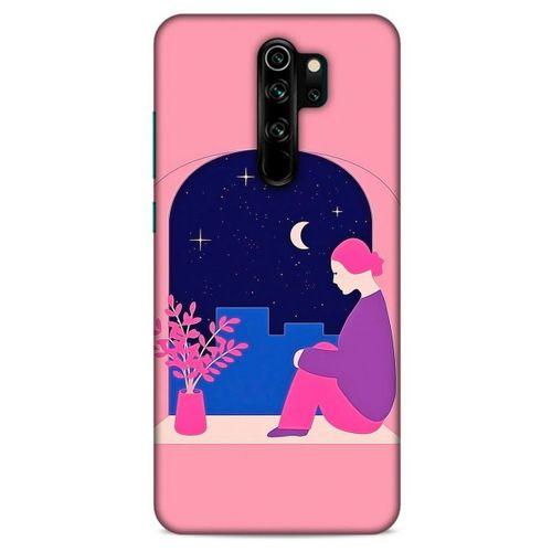 Xiaomi Redmi Note 8 Pro Kılıf Depresyon (3) Kapak Lacivert Turuncu