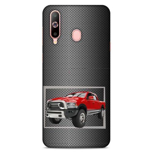 Lopard Samsung Galaxy A60 Uyumlu Kılıf PickUpX (15) Antişok Kılıf Kırmızı Siyah