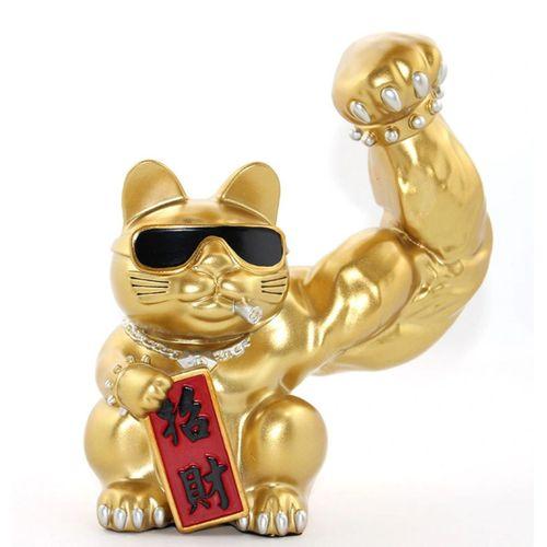 Polyester Şanslı Kedi Figürü