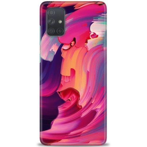 Samsung Galaxy A51 Kılıf HD Baskılı Kılıf - Renkler + Tam Ekran Koruyucu