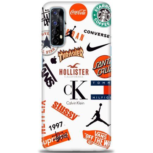 Realme 7 Kılıf HD Baskılı Kılıf - Stussy + Tam Ekran Koruyucu