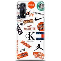 Realme 7 Kılıf HD Baskılı Kılıf - Stussy + Tam Ekran Koruyucu