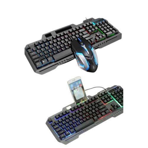 Rgb Işıklı Klavye Q Klavye Mouse Hediyeli