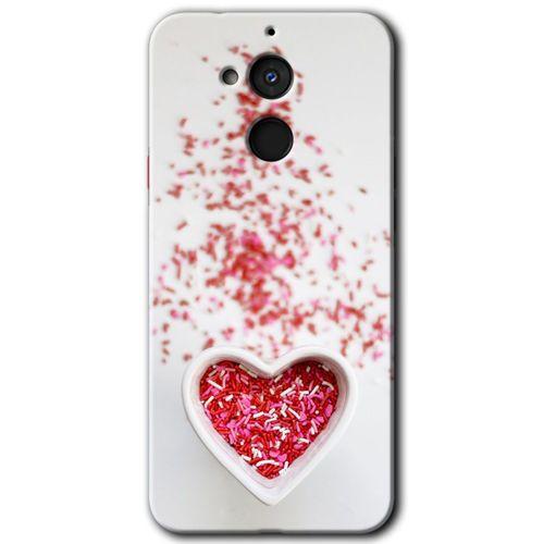 Potkal Hediye Fabrikası General Mobile GM 8 HD Baskılı Kılıf + 9D Tam Ekran Koruyucu - Kalpli Şekerleme