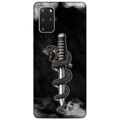 Lopard Samsung Galaxy S20 Plus Uyumlu Kılıf Tattoo's (11) Tam Koruma Yılan Dövmesi