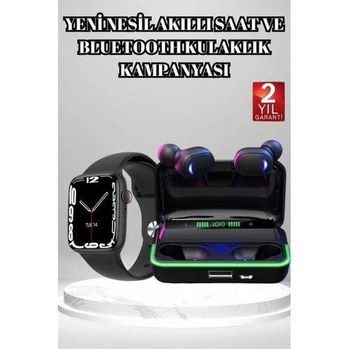 Ucuz Ve Kaliteli Kulaklıklı Saat Seti Bluetooth Bağlantılı Akıllı Saat Ve Kulaklık