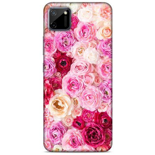 Lopard Oppo Realme C11 Uyumlu Kılıf Bahar (47) Crystal Flex Kılıf Güller