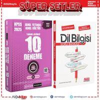 Pegem KPSS Lisans 10 Deneme ve AKM Dil Bilgisi Soru Bankası Seti 2 Kitap